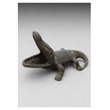 Japan Alligator Figural Ashtray Match Striker