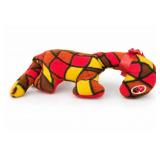 Vintage Geometric Patchwork Plush Elephant Toy