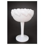 Vintage Fostoria Wistar milk glass compote