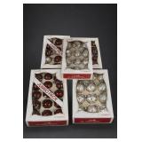 Pyramid Glass Christmas Ball Ornaments