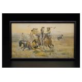 CM Russell When When Sioux and Blackfeet Met Print