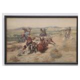 Russell paper, glazing, and frame framed art print