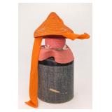 Betmar Woven straw Wide-brim hats with hat box