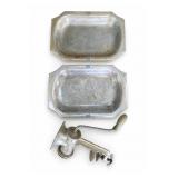 Kitchen Lot Aluminum Trays & Meat Grinder