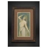 Circa 1910 Framed Glamour Portrait Print