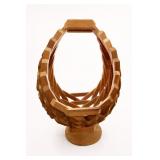 Handmade Wooden Slat Basket