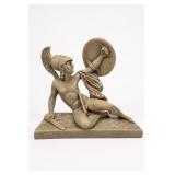 Marwal Greek Warrior Chalkware Statue