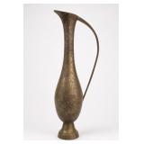 Etched Floral Brass Ewer