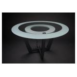 Steve Silver-Tone Verano Glass-Top Dining Table
