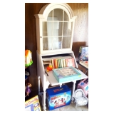 IRISH SECRETARY DESK W HUTCH