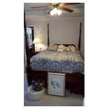 4 POST BED W MATTRESS