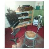 Music Stand & Industrial Stool