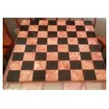 Marble & Onyx Chess Board and Pieces