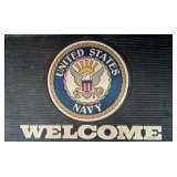 Navy Welcome Mat