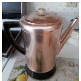 Pink Aluminum Coffe Pot