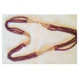 Heavy 14K Gold & Garnets