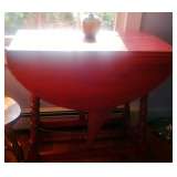 Butterfly Table in Red Paint