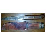 Knife and Tooled Sheath