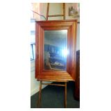 Ogee Mirror on Bamboo Easel