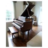 Hallet, Davis & Co. Walnut Grand Piano
