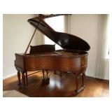 Hallet, davis & Co. Walnut Grand Piano