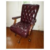 Riverside Tufted Leather Desk Chair