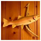 Mounted rainbow trout