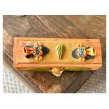 Hand carved domino box