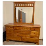 Dresser with mirror