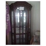 Corner curio cabinet