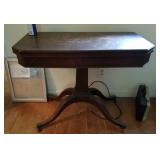 ANTIQUE GAME TABLE