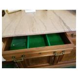 SILVERWARE DRAWER/MARBLE TOP