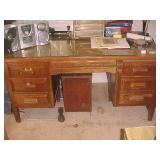 Antique oak desk