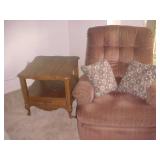 Lane recliner & table