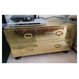 2 Drawer brass storage chest