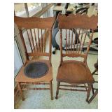 Antique oak chairs