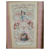 Vintage framed calender