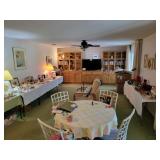 Living room on one side