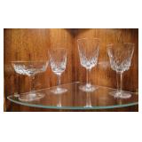 Waterford: goblet, white wine, claret & champagne