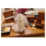 Wood dollhouse furniture