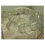 Vintage punch bowl w/cups