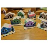 MIJ cardboard Christmas houses