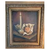 Framed oil on canvas