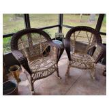 Vintage wicker rockers
