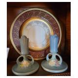 Roseville candlesticks