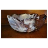 Lg. slag glass bowl