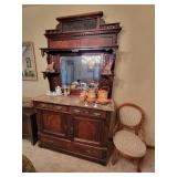 Antique sideboard w/marble top