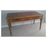 Leather top table/desk