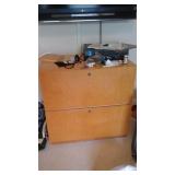 Wood file cabinet
