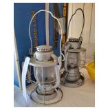 2 Railroad lanterns